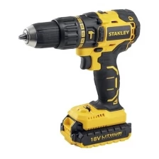 Дрель-шуруповерт ударная аккумуляторная STANLEY SBH20D2K 55 Н·м