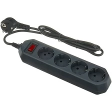 Сетевой фильтр Эра 4 Sockets 1.5m Black USF-M-4es-1.5m-B / Б0019740