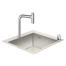 Кухонная мойка с встроенным смесителем Hansgrohe C71-F450-06 55x50 43201000