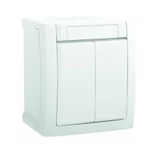 Выключатель Panasonic Pacific откр. 2кл. IP54 белый матовый (упак.:1шт) (WPTC40092WH-RU)