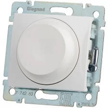 Legrand (Легранд) Valena Classic. Светорегулятор поворотный универсальный 2-проводный 5-300 Вт. Цвет Белый 774263